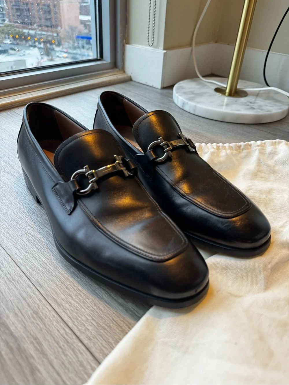 Ferragamo Foster Bit Gancini Loafer 10.5 US